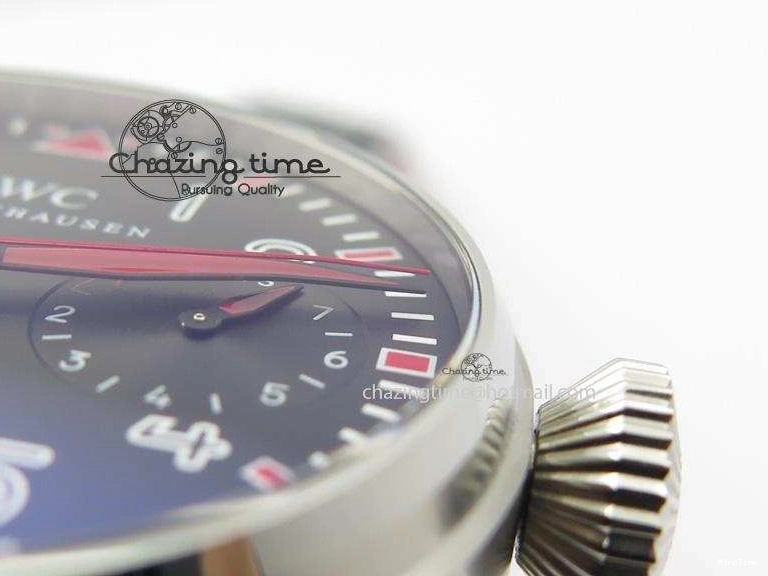 MIROTIME 0101 RelaxedFit Big Pilot Real PR IW500435 “Muhammad Ali” ZF Best Edition On Black Leather Strap A 7295